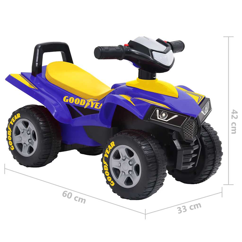 Quad Cavalcabile per Bambini Buon Anno Blu 80320