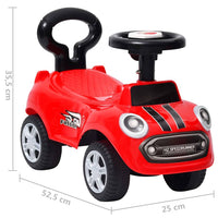 vidaXL Auto Cavalcabile per Bambini Rossa