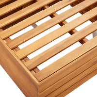 Divano da Giardino a 2 Posti e Cuscini Legno Massello di Acacia 316246