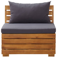 Divano da Giardino a 2 Posti e Cuscini Legno Massello di Acacia 316247