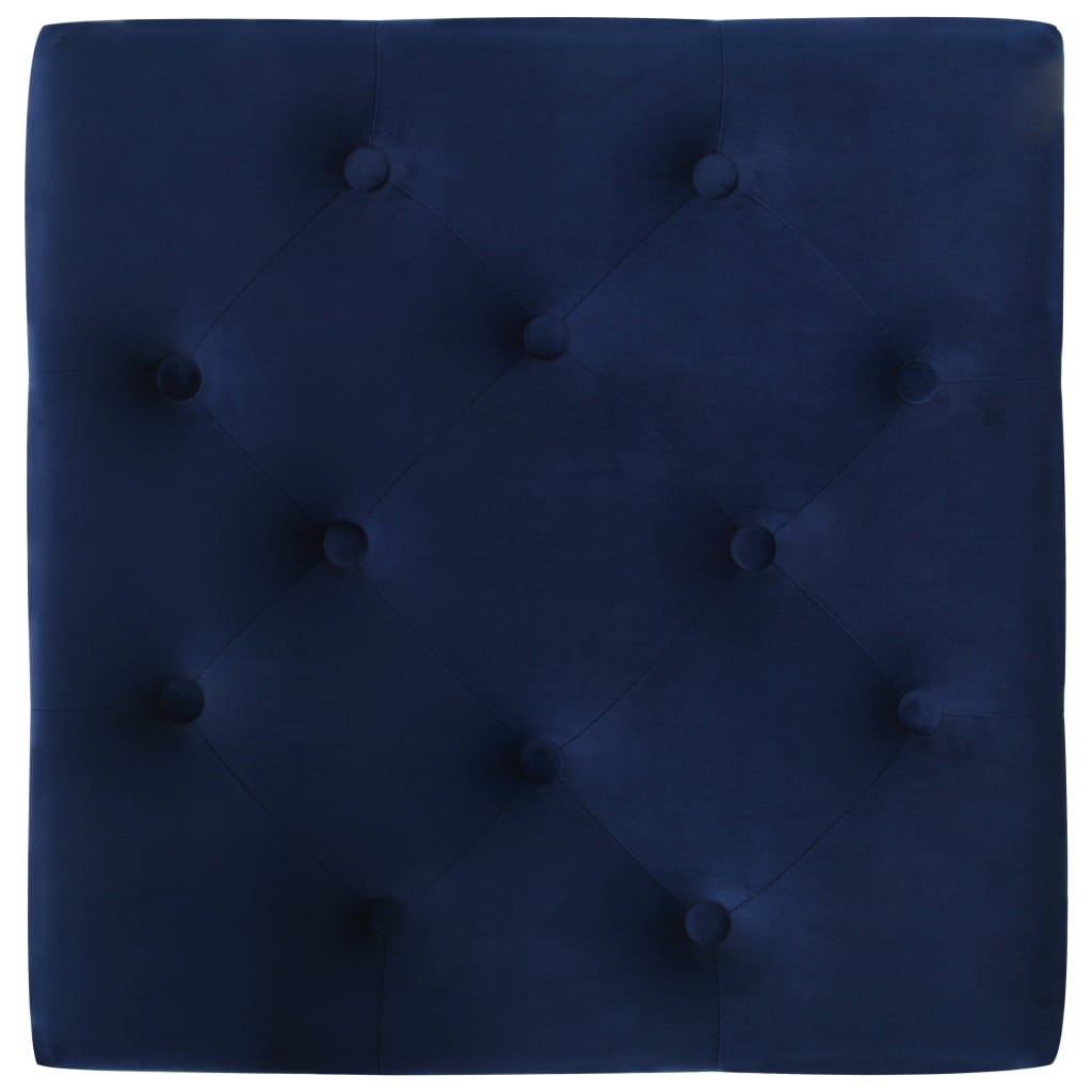 Sgabello Blu Marino 60x60x36 cm in Velluto cod mxl 57269