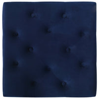 Sgabello Blu Marino 60x60x36 cm in Velluto cod mxl 57269