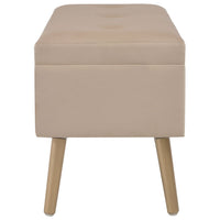 Panca panca con vano portaoggetti 80 cm beige velluto 02_0010726
