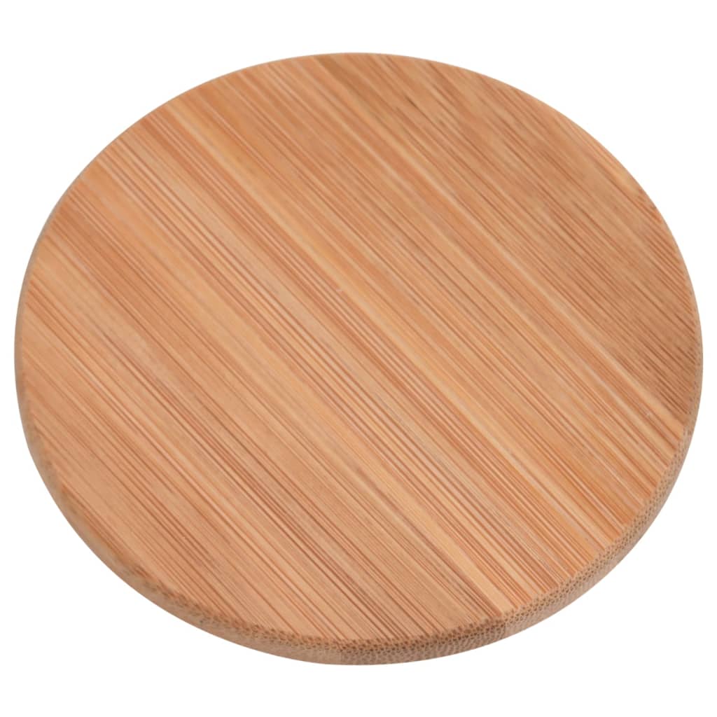 Barattoli di Vetro con Coperchio in BambÃ¹ 6 pz 1000 ml cod mxl 54738