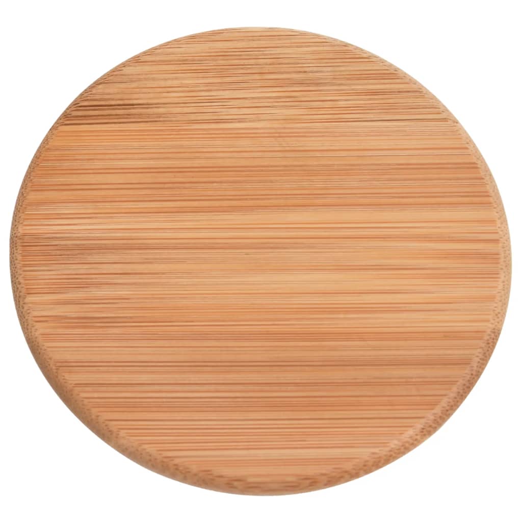 Barattoli di Vetro con Coperchio in Bambù 4 pz 800 ml 150704