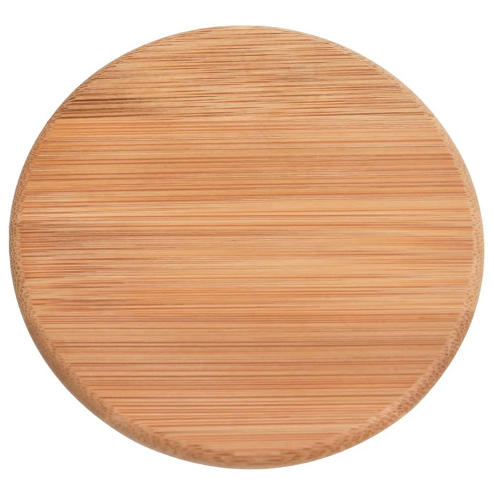 Barattoli di Vetro con Coperchio in Bambù 4 pz 800 ml 150704