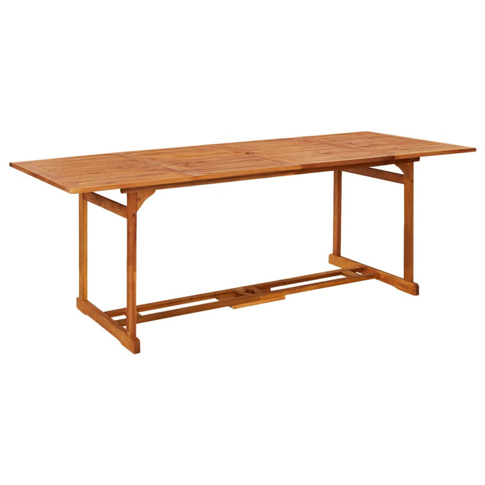 Tavolo da Pranzo per Esterni 220x90x75cm Legno Massello Acacia cod mxl 34144