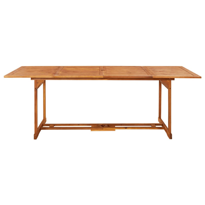 Tavolo da Pranzo per Esterni 220x90x75cm Legno Massello Acacia cod mxl 34144
