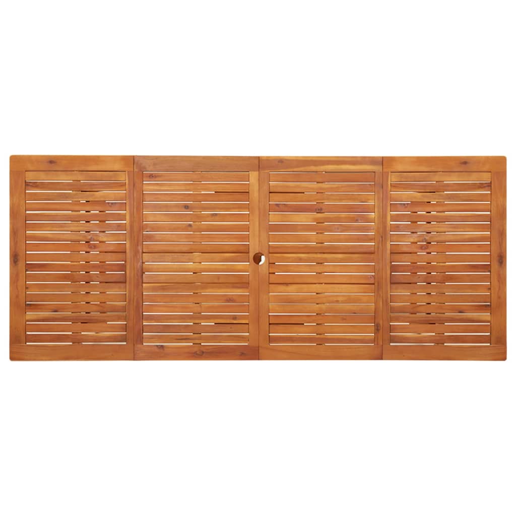 Tavolo da Pranzo per Esterni 220x90x75cm Legno Massello Acacia cod mxl 34144