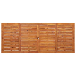 Tavolo da Pranzo per Esterni 220x90x75cm Legno Massello Acacia cod mxl 34144