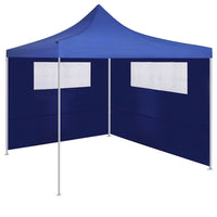 Parete con Finestre per Gazebo 6x2 m Blu cod mxl 62116
