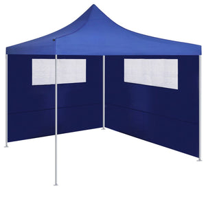 Parete con Finestre per Gazebo 6x2 m Blu cod mxl 62116