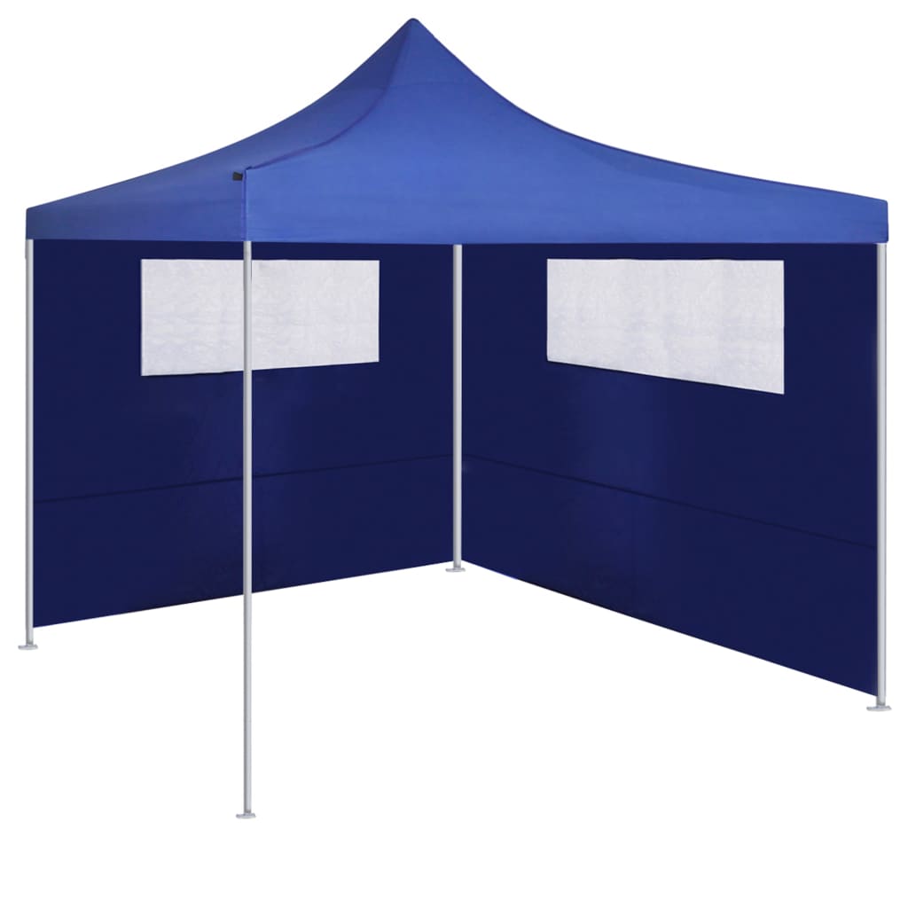 Parete con Finestre per Gazebo 6x2 m Blu 3070414