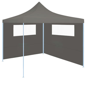 Parete con Finestre per Gazebo 6x2 m Antracite 3070415