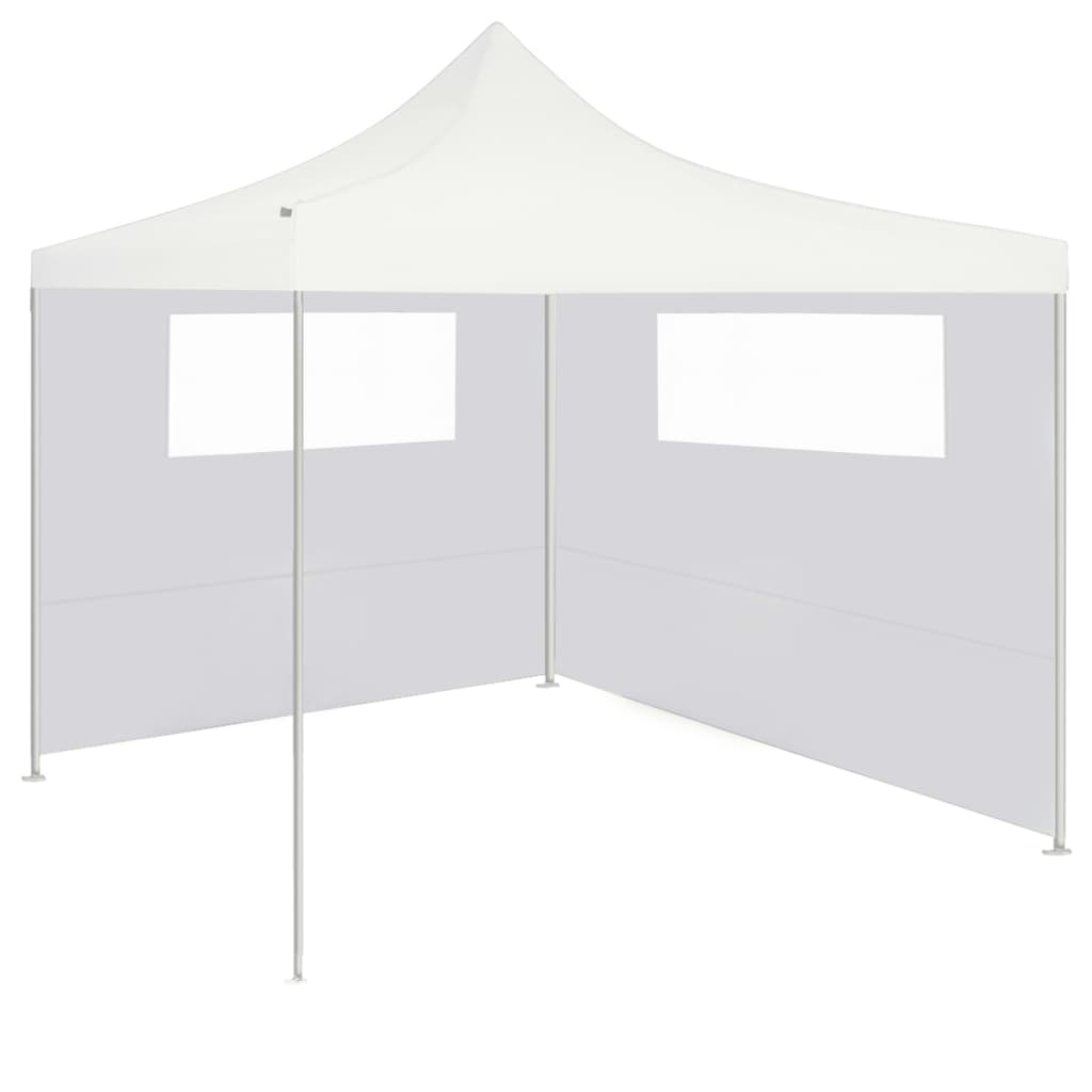 Parete con Finestre per Gazebo 6x2 m Bianca 3070416