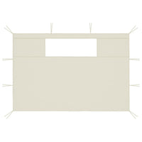 Pareti con Finestre per Gazebo 2 pz Crema cod mxl 73190