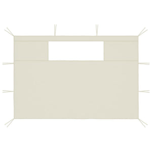 Pareti con Finestre per Gazebo 2 pz Crema cod mxl 73190