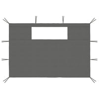 Pareti con Finestre per Gazebo 2 pz Antracite 3070419