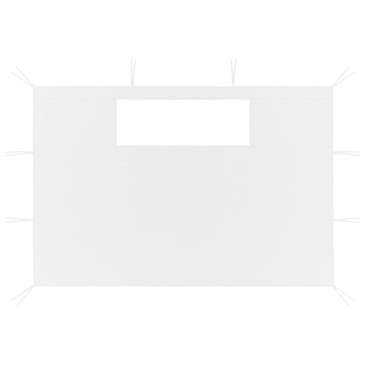 Pareti con Finestre per Gazebo 2 pz Bianche cod mxl 67635