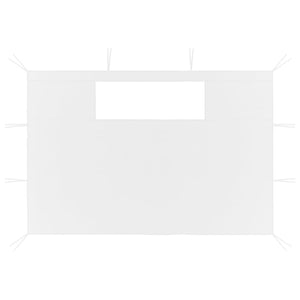 Pareti con Finestre per Gazebo 2 pz Bianche 3070420