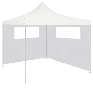 Pareti con Finestre per Gazebo 2 pz Bianche 3070420