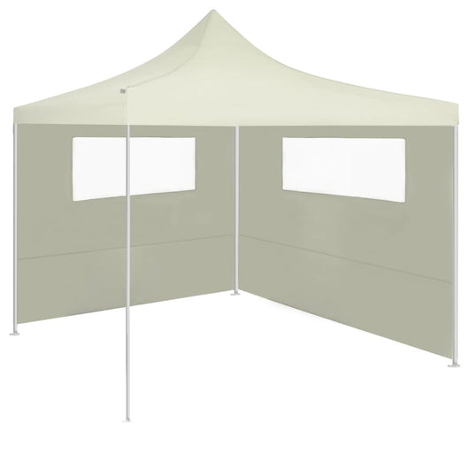 Pareti con Finestre per Gazebo 2 pz Crema 3070425