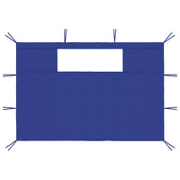 Pareti con Finestre per Gazebo 2 pz Blu 3070426