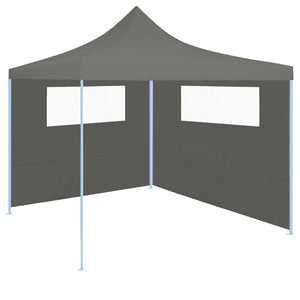 Pareti con Finestre per Gazebo 2 pz Antracite 3070427