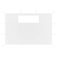 Pareti con Finestre per Gazebo 2 pz Bianche 3070428