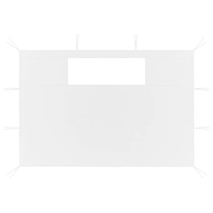 Pareti con Finestre per Gazebo 2 pz Bianche 3070428