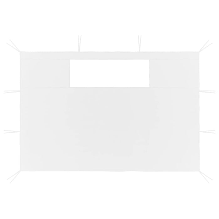 Pareti con Finestre per Gazebo 2 pz Bianche 3070428