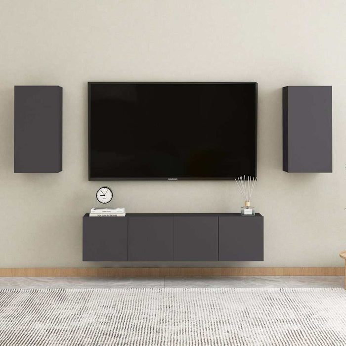 Mobile TV Grigio 30,5x30x60 cm in Truciolato cod mxl 12409