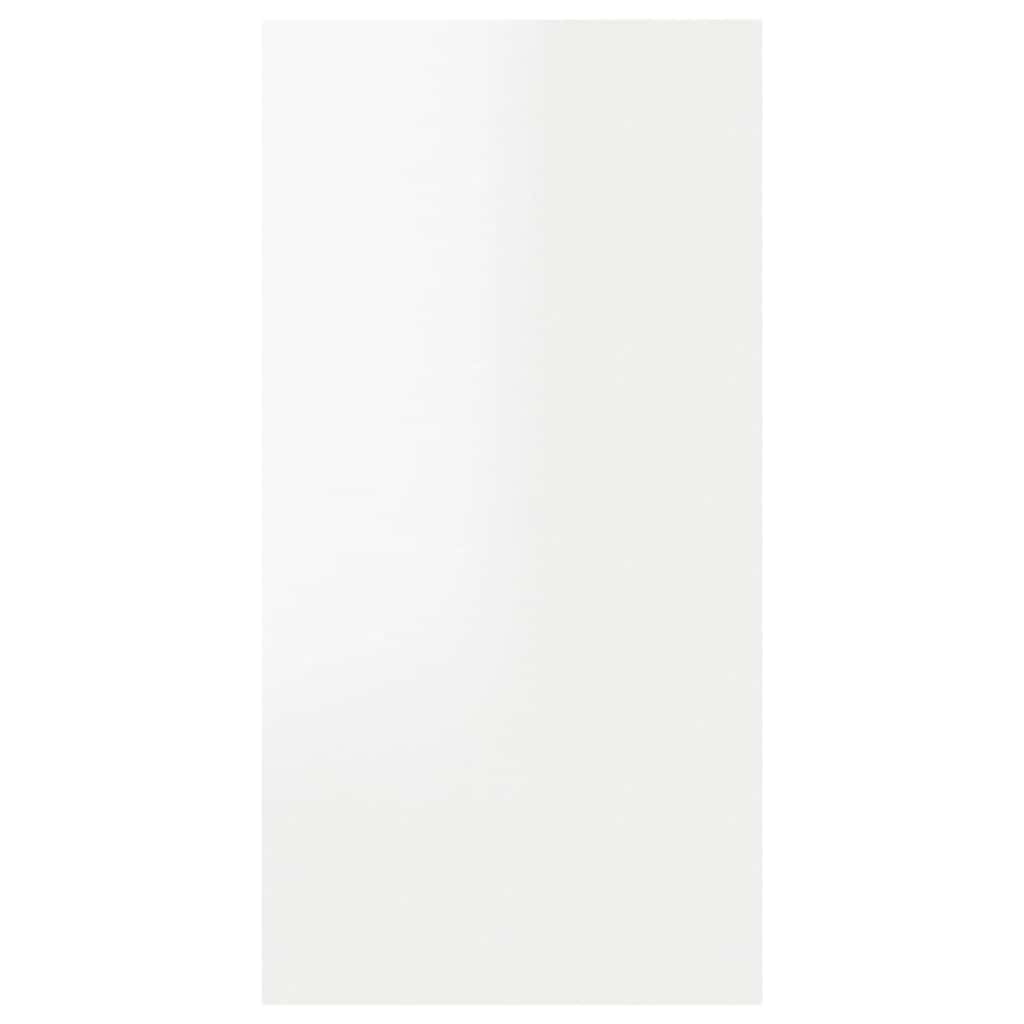 Mobili TV 2pz Bianco Lucido 30,5x30x60 cm Legno Multistrato 803339