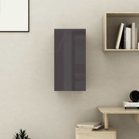 Mobile Porta TV Grigio Lucido 30,5x30x60 cm Legno Multistrato 803342