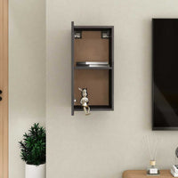 Mobile Porta TV Grigio Lucido 30,5x30x60 cm Legno Multistrato 803342