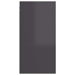 Mobile Porta TV Grigio Lucido 30,5x30x60 cm Legno Multistrato 803342