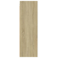 Mobile TV Bianco e Rovere Sonoma 30,5x30x90 cm in Truciolato