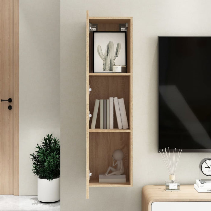 Mobile Porta TV Rovere Sonoma 30,5x30x110 cm Legno Multistrato 803368