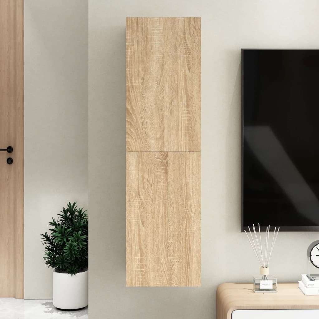 Mobile Porta TV Rovere Sonoma 30,5x30x110 cm Legno Multistrato 803368