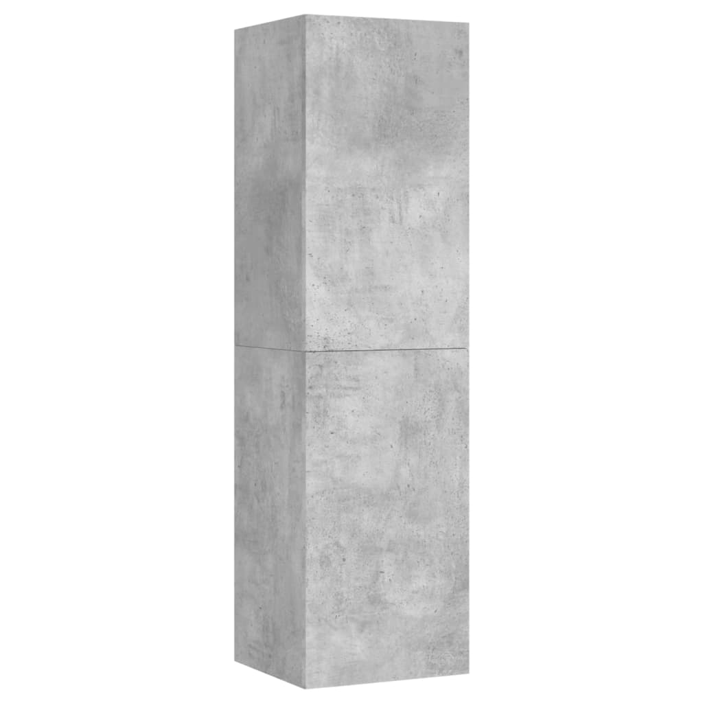 Mobile Porta TV Grigio Cemento 30,5x30x110 cm Legno Multistrato 803370