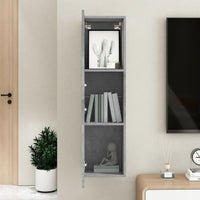 Mobile Porta TV Grigio Cemento 30,5x30x110 cm Legno Multistrato 803370