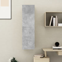 Mobile Porta TV Grigio Cemento 30,5x30x110 cm Legno Multistrato 803370
