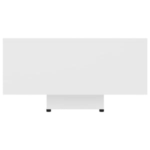 Tavolino da Salotto Bianco 85x55x31 cm in Legno Multistrato 803380