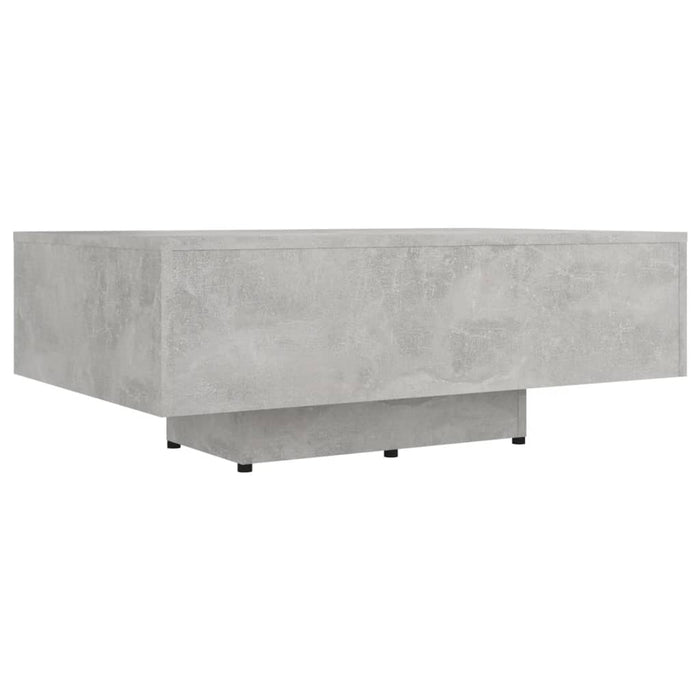 Tavolino Salotto Grigio Cemento 85x55x31 cm Legno Multistrato 803384