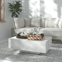 Tavolino Salotto Grigio Cemento 85x55x31 cm Legno Multistrato 803384