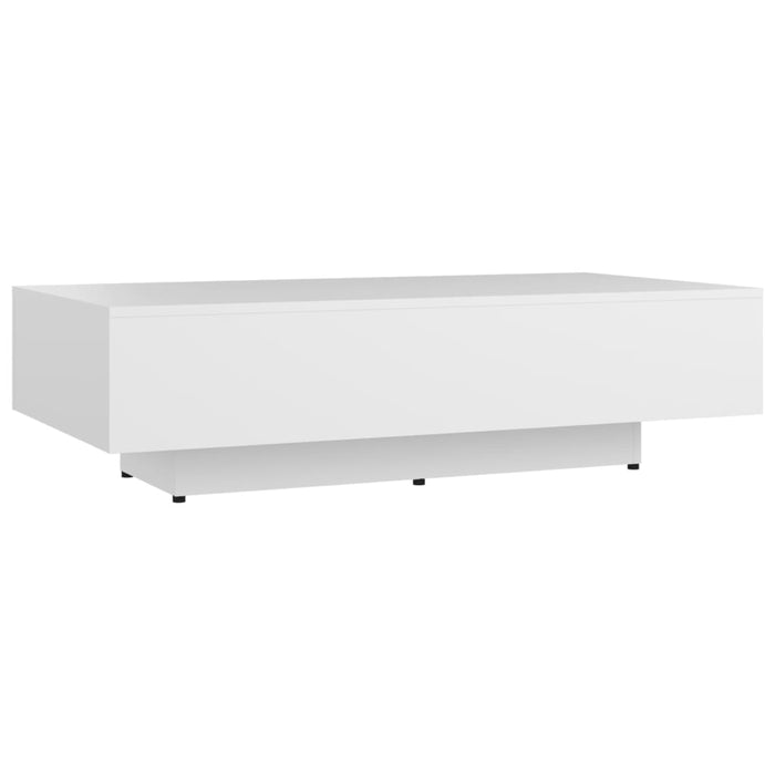 Tavolino da Salotto Bianco 100x49,5x31 cm in Legno Multistrato 803389