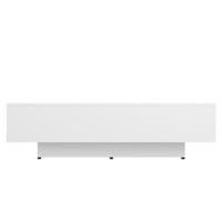Tavolino da Salotto Bianco 100x49,5x31 cm in Legno Multistrato 803389