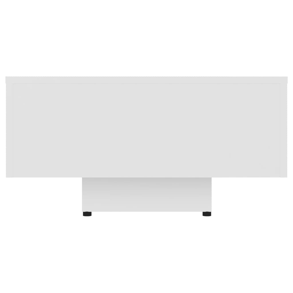 Tavolino da Salotto Bianco 100x49,5x31 cm in Legno Multistrato 803389