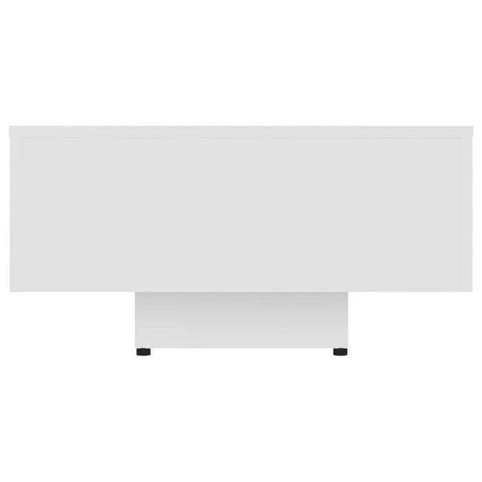 Tavolino da Salotto Bianco 100x49,5x31 cm in Legno Multistrato 803389