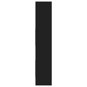 Libreria Nera 40x35x180 cm in Truciolato cod mxl 61375